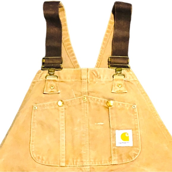 Vintage  Carhartt tan overalls, coveralls (carhartt brown) union made - Picture 7 of 16